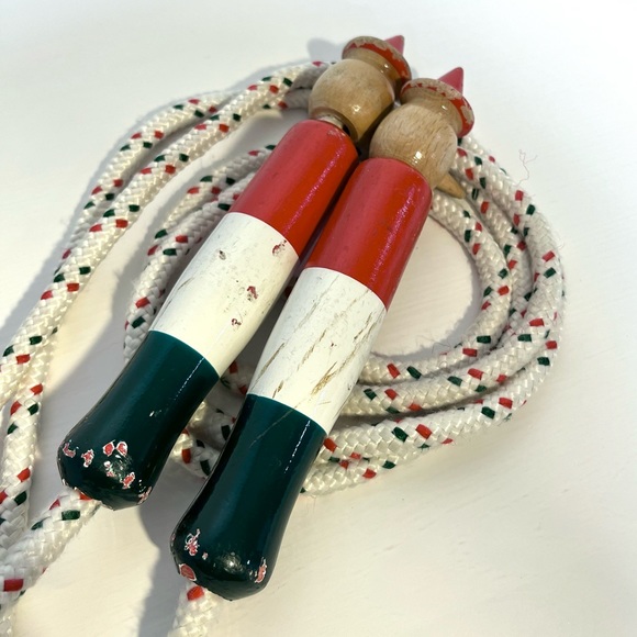 Pinocchio Mastro Geppetto Wooden Skipping Jumping Rope Made in Italy - Picture 6 of 7